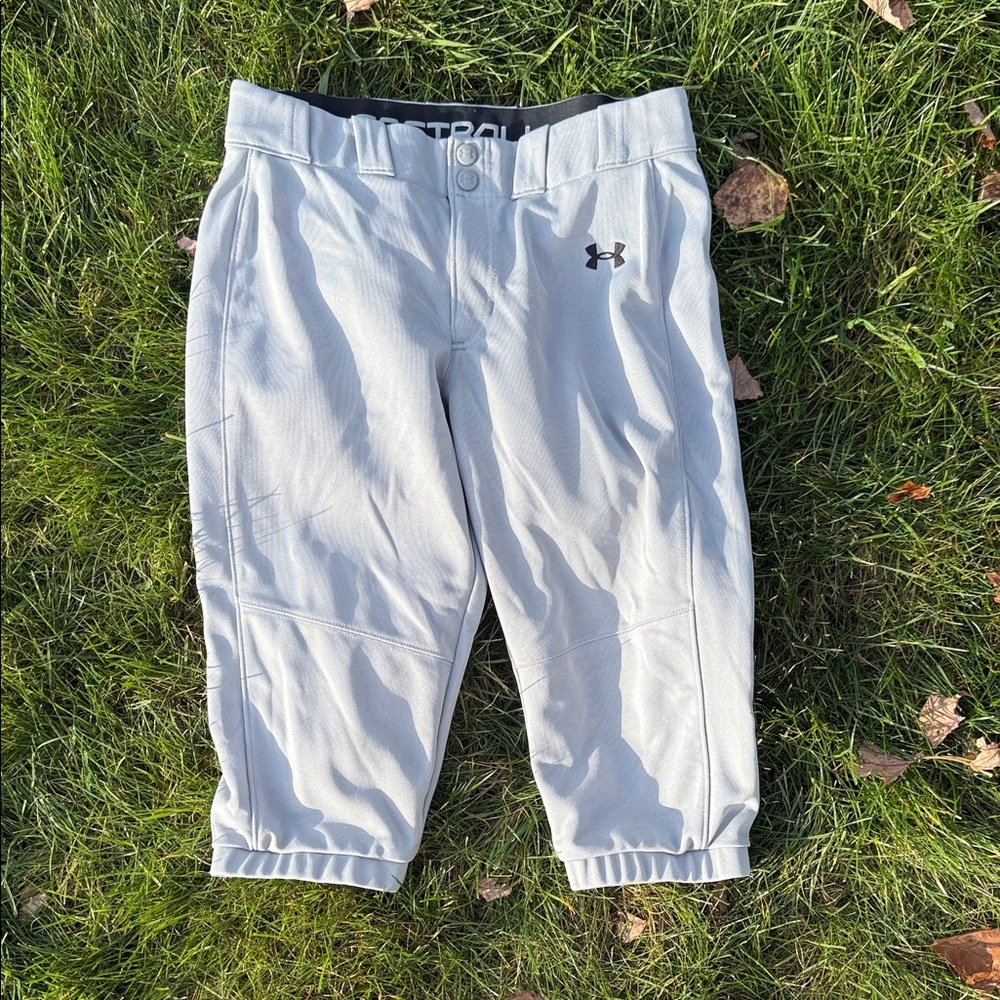 Under Armour Kids Light Gray Softball Pants